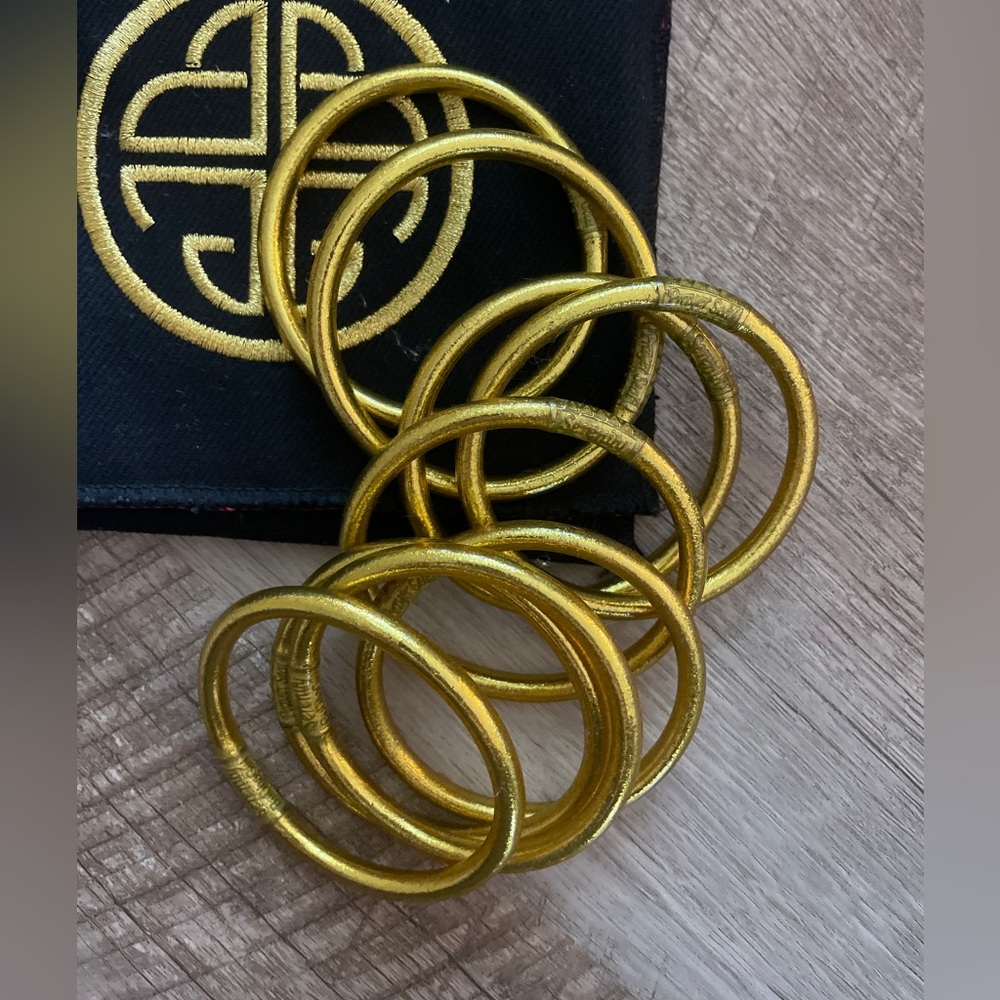 Budhagirl All Weather Bangles Gold Small